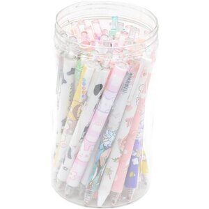 YIKANGHENG 30 Pcs Fine Point Cute Pens With a Pen Holder, 0.5mm 30 Different